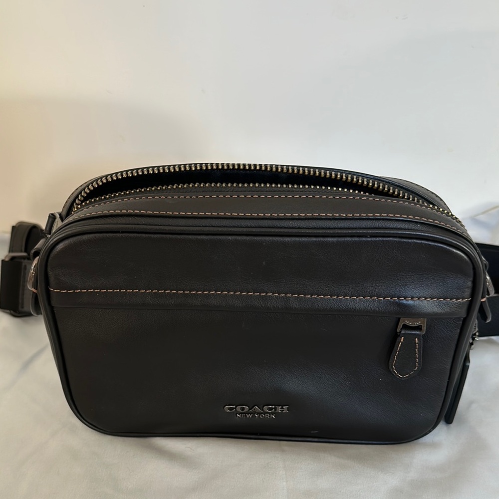 Coach Black Leather Crossbody Bag